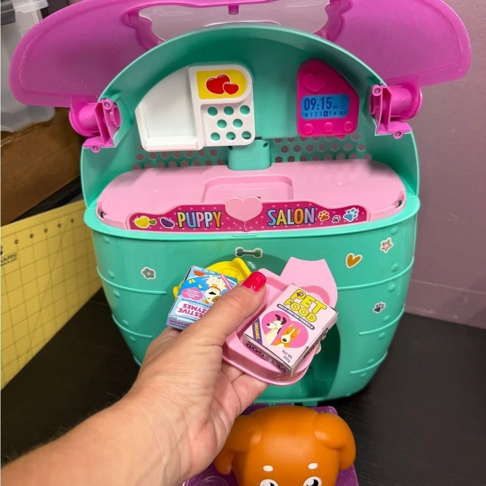 Puppy Salon Playset Rolling Suitcase Puppy Included Pretend Play